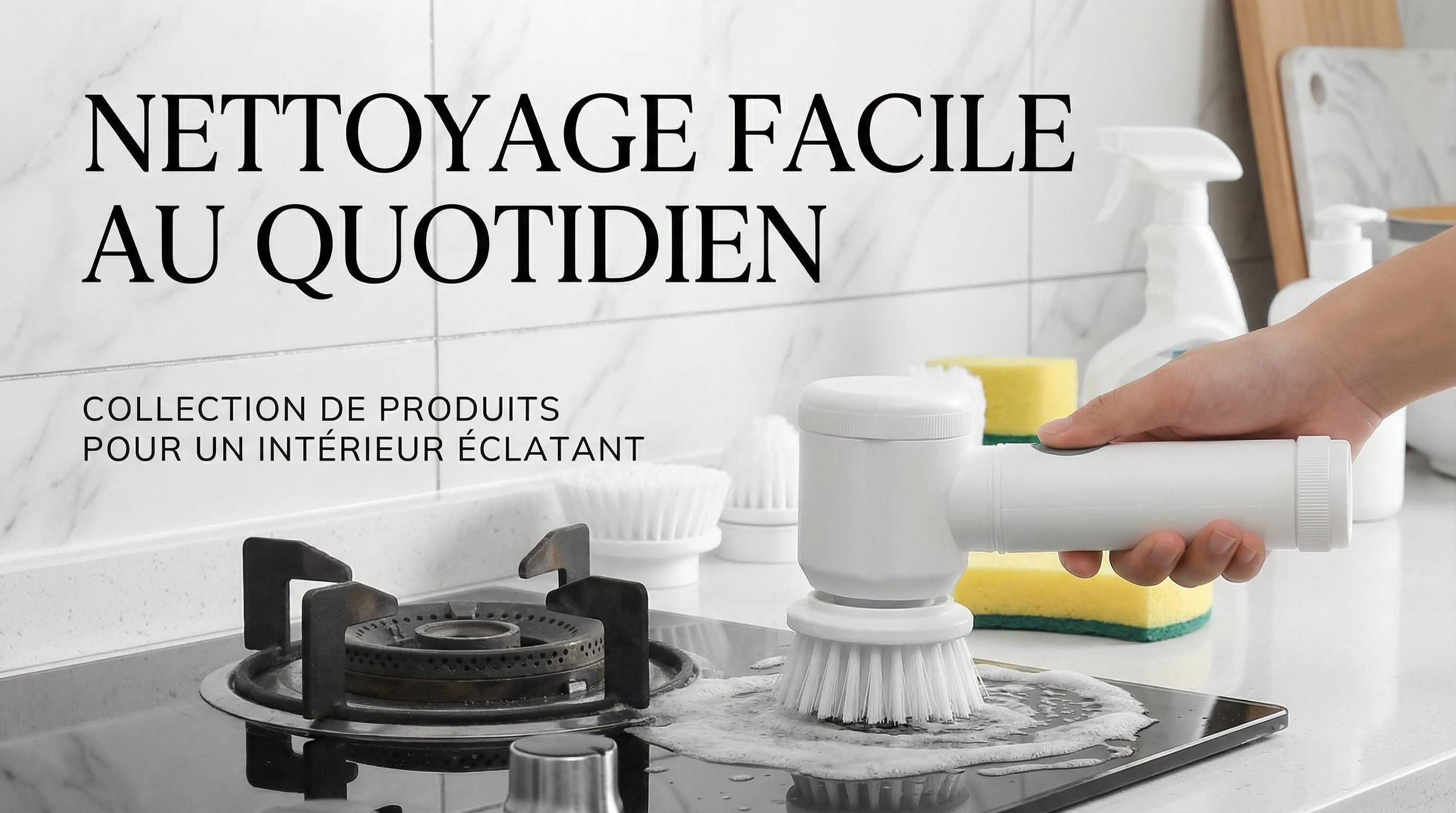 Multifunctional Cordless Electric Cleaning Brush for Kitchen